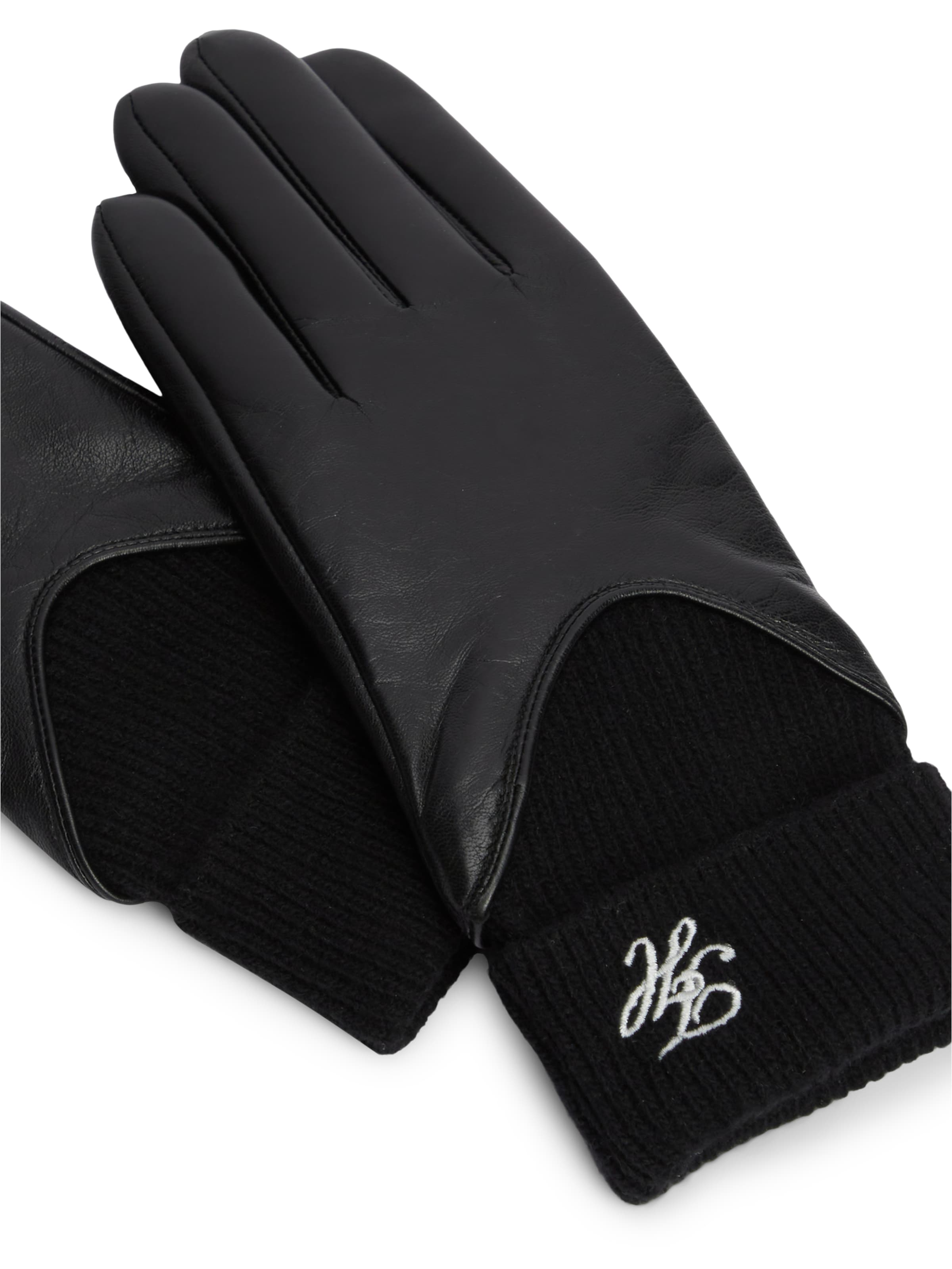 TOMMY HILFIGER - Guantes con dedos en negro