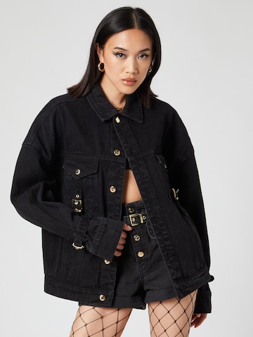 Hoermanseder x About You Between-Season Jacket 'Elis' in Black: front