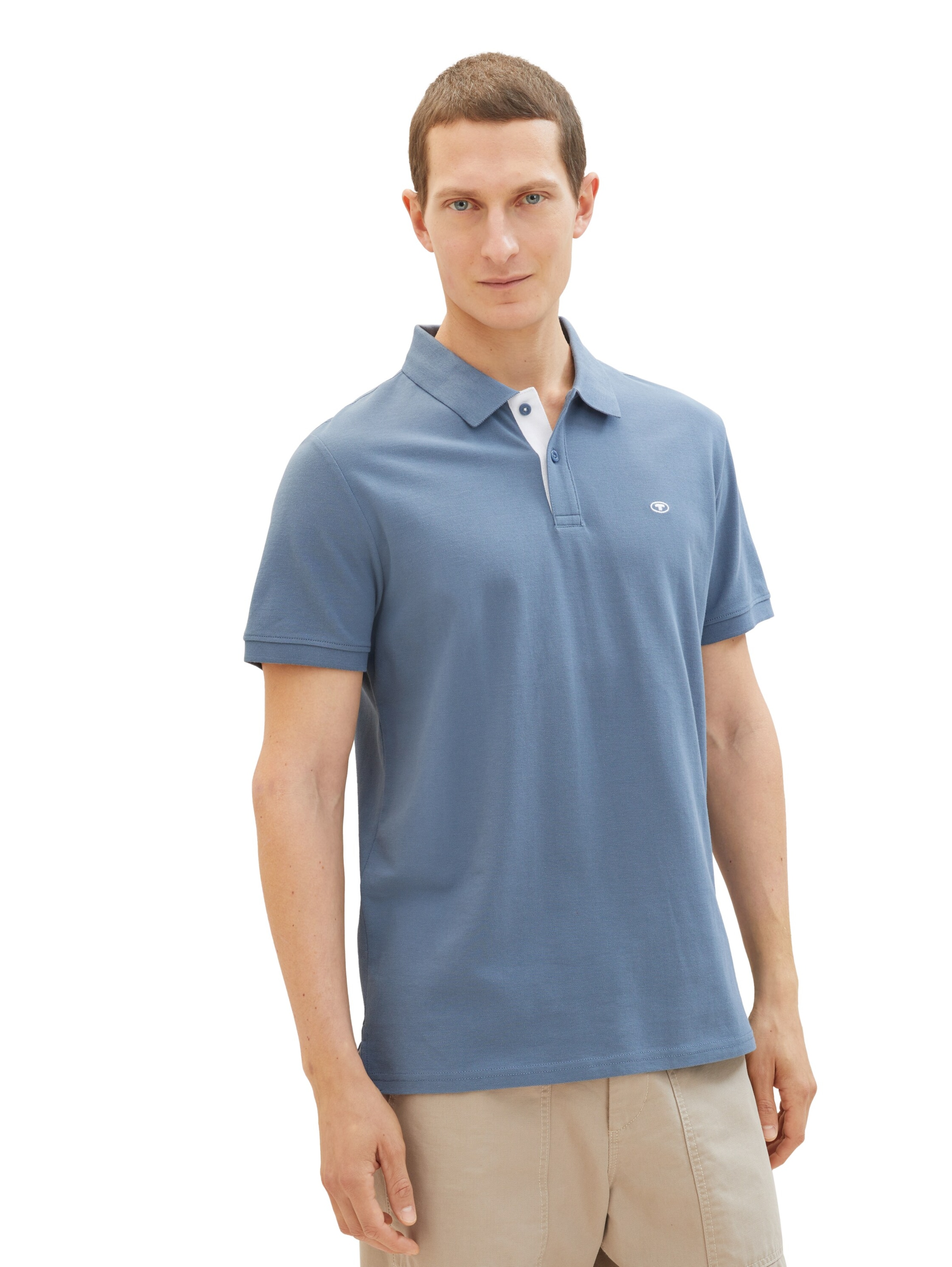 TOM TAILOR Shirt in Blue: front