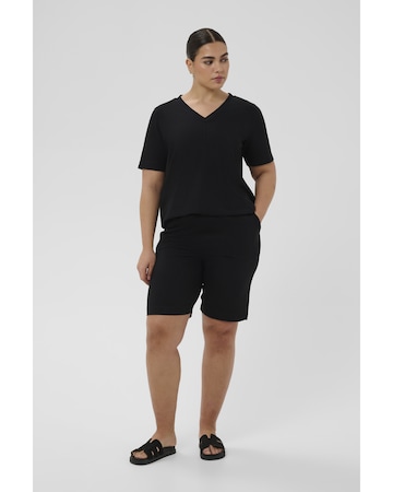 KAFFE CURVE - Camiseta 'KCannia' en negro