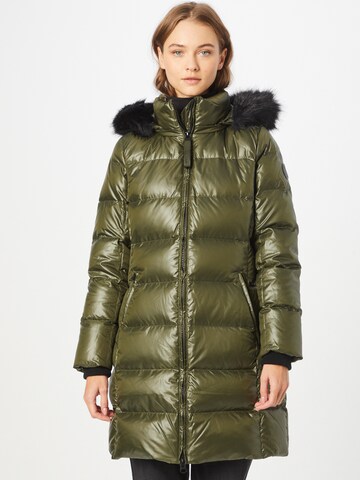 Calvin Klein Wintermantel in Groen: voorkant