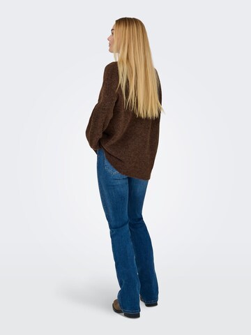 ONLY Pullover 'AZU' in Braun