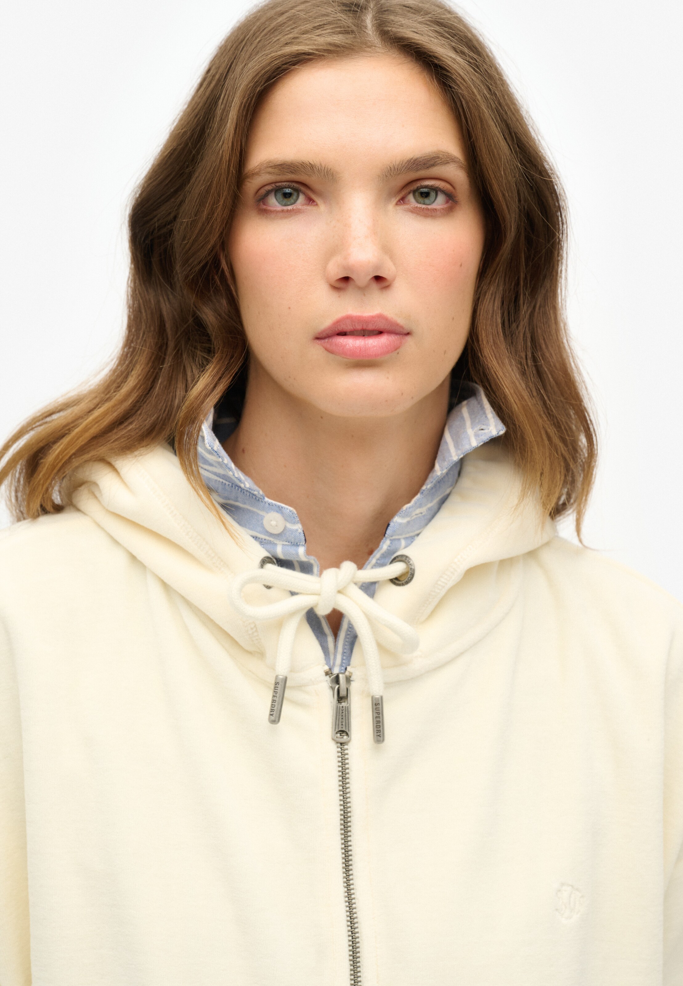 Superdry Sweatvest in Wit