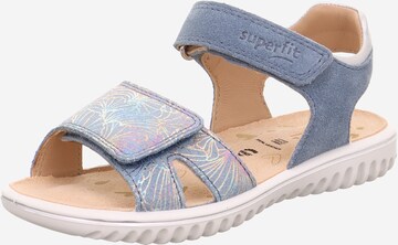 SUPERFIT Sandalen 'Sparkle' in Blauw: voorkant