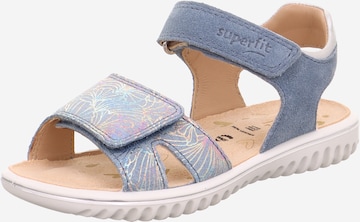 SUPERFIT Sandály 'Sparkle' – modrá: přední strana