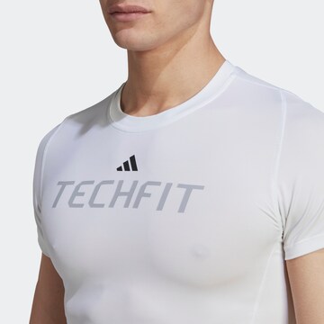 T-Shirt fonctionnel ADIDAS PERFORMANCE en blanc