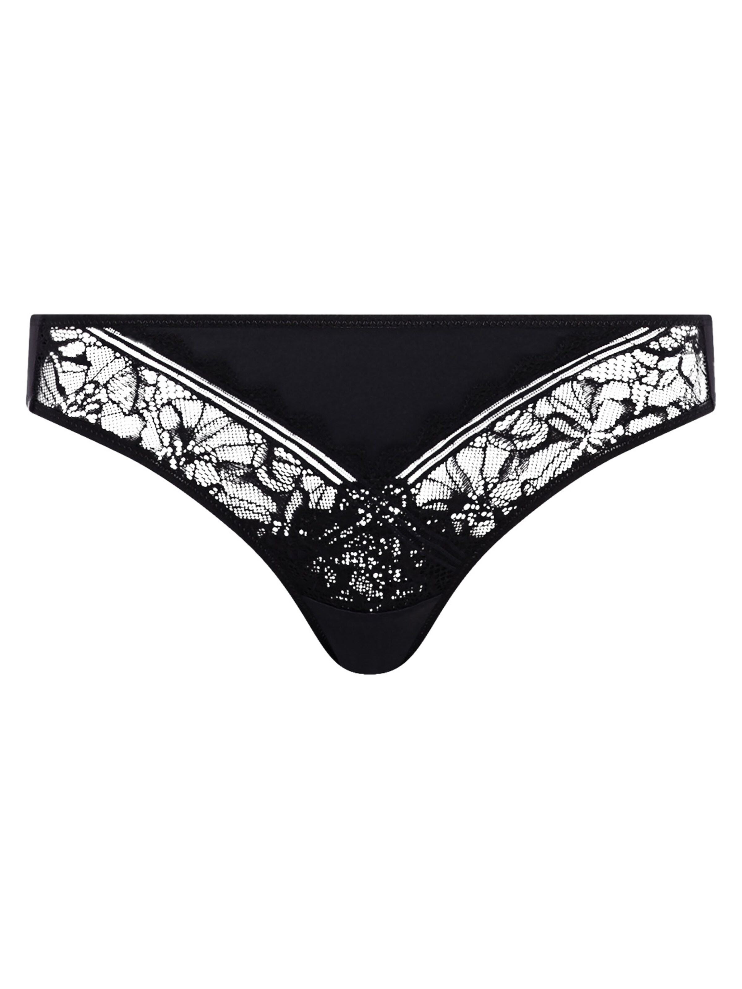 Chantelle Panty 'Easy Feel Floral Touch' in Black: front