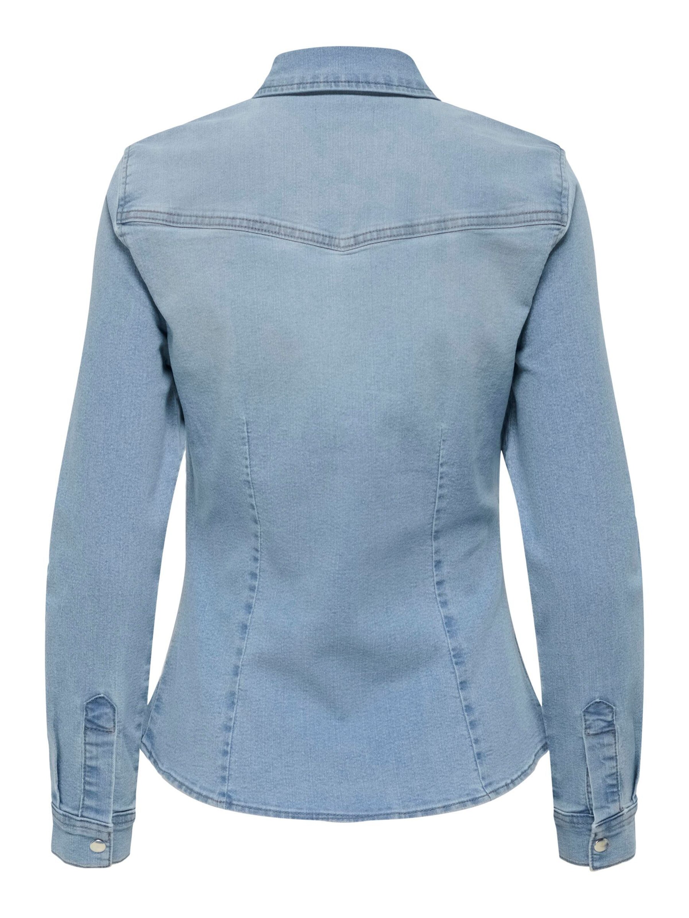 JDY Bluse 'JDYMoon' in Blau