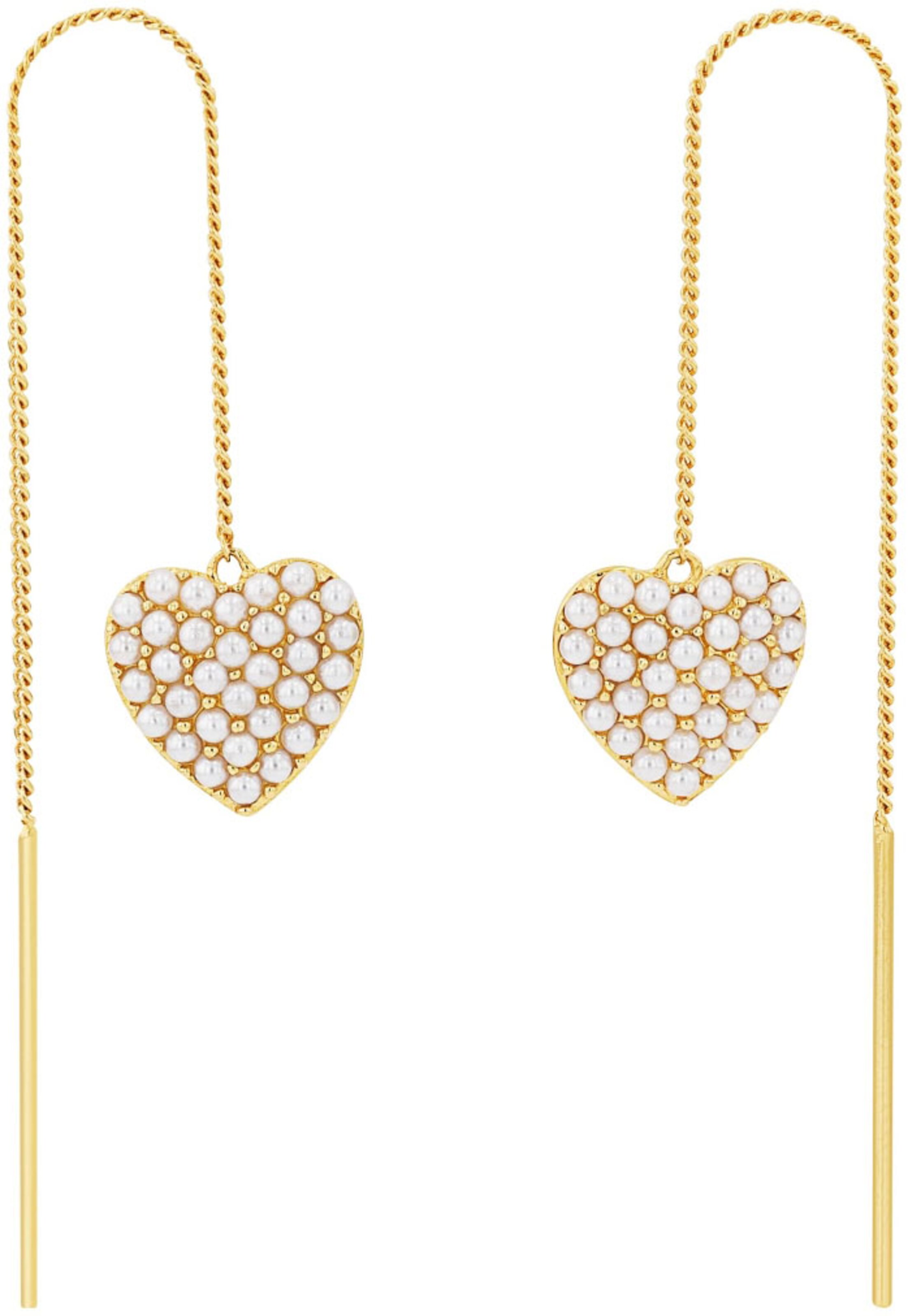 AMOR Earrings in Gold: front