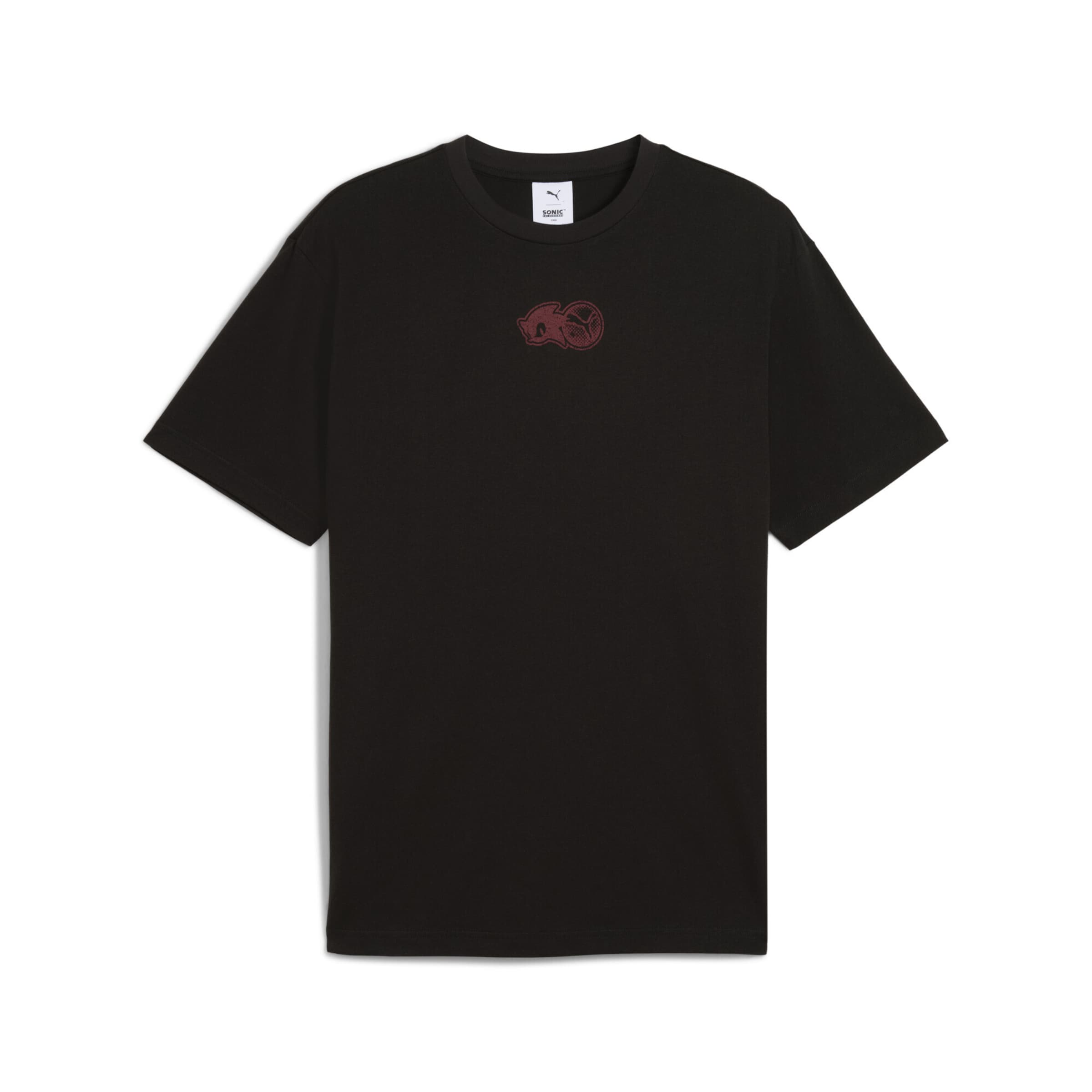 PUMA Shirt 'PUMA x SONIC THE HEDGEHOG' in Black: front