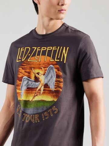 T-Shirt 'LED ZEPPELIN TOUR 75' AMPLIFIED en gris