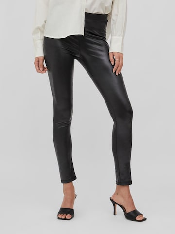 VILA Skinny Leggings 'Hidy' in Zwart: voorkant