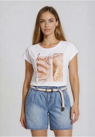 Cloud5ive - Camisa 'Imagine' em branco: frente