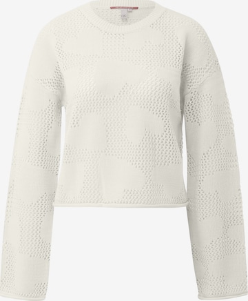 Pull-over QS en beige : devant