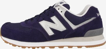 Baskets basses ' ML 574 ' new balance en bleu : devant