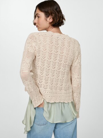 MANGO Cardigan 'SITO' i beige