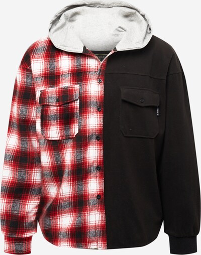 SikSilk Bluza rozpinana w kolorze czerwony / czarny / białym, Podgląd produktu