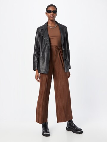 Samsøe Samsøe Loose fit Trousers 'UMA' in Brown