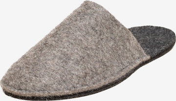 MagicFelt Slippers 'Filzpantoffel Magicfelt Travel 2.0' in Grey: front
