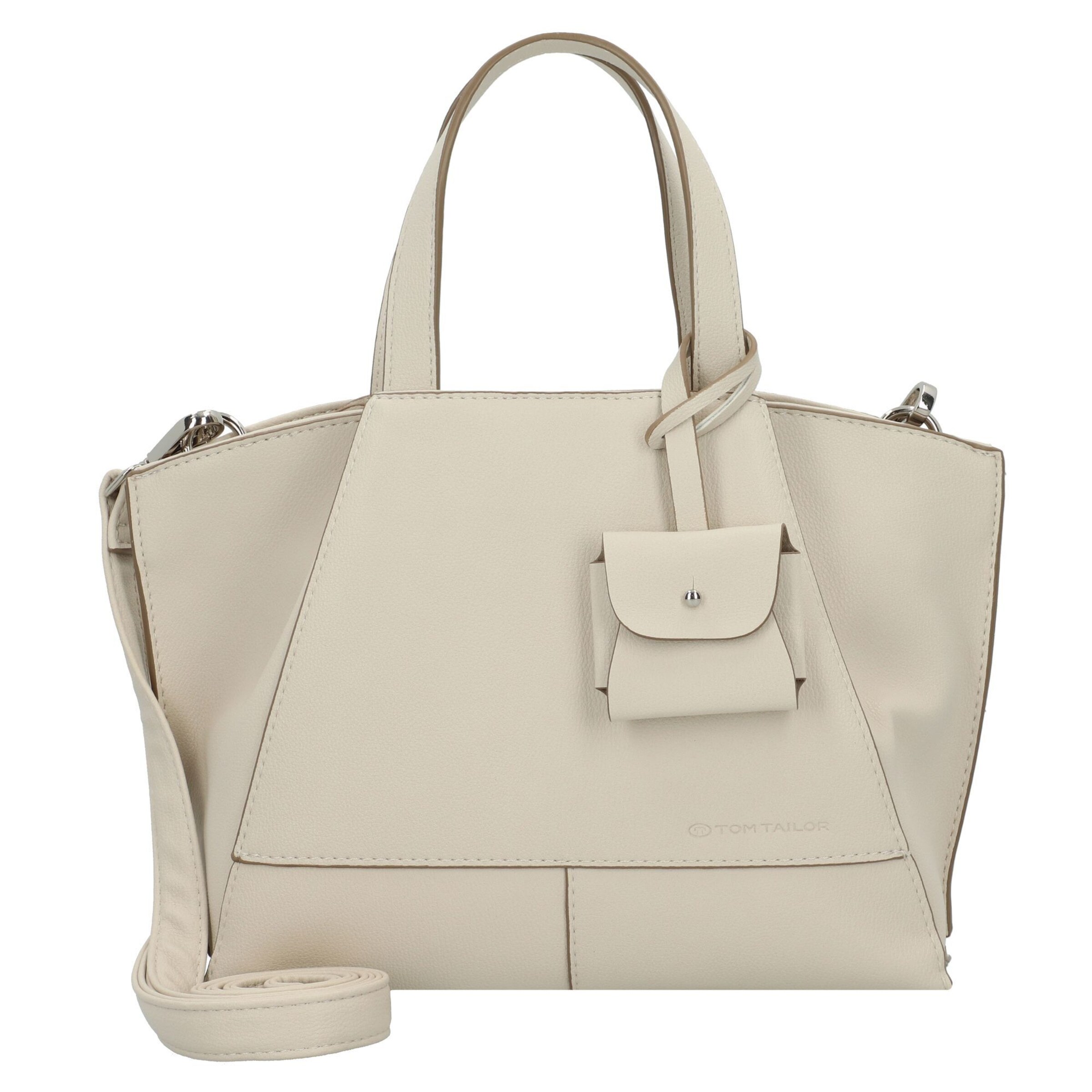TOM TAILOR Shopper 'Adrienn' in Beige: voorkant