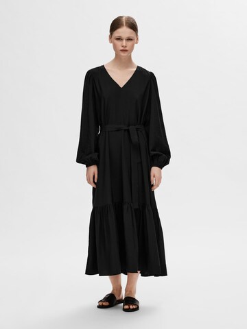 Robe SELECTED FEMME en noir : devant