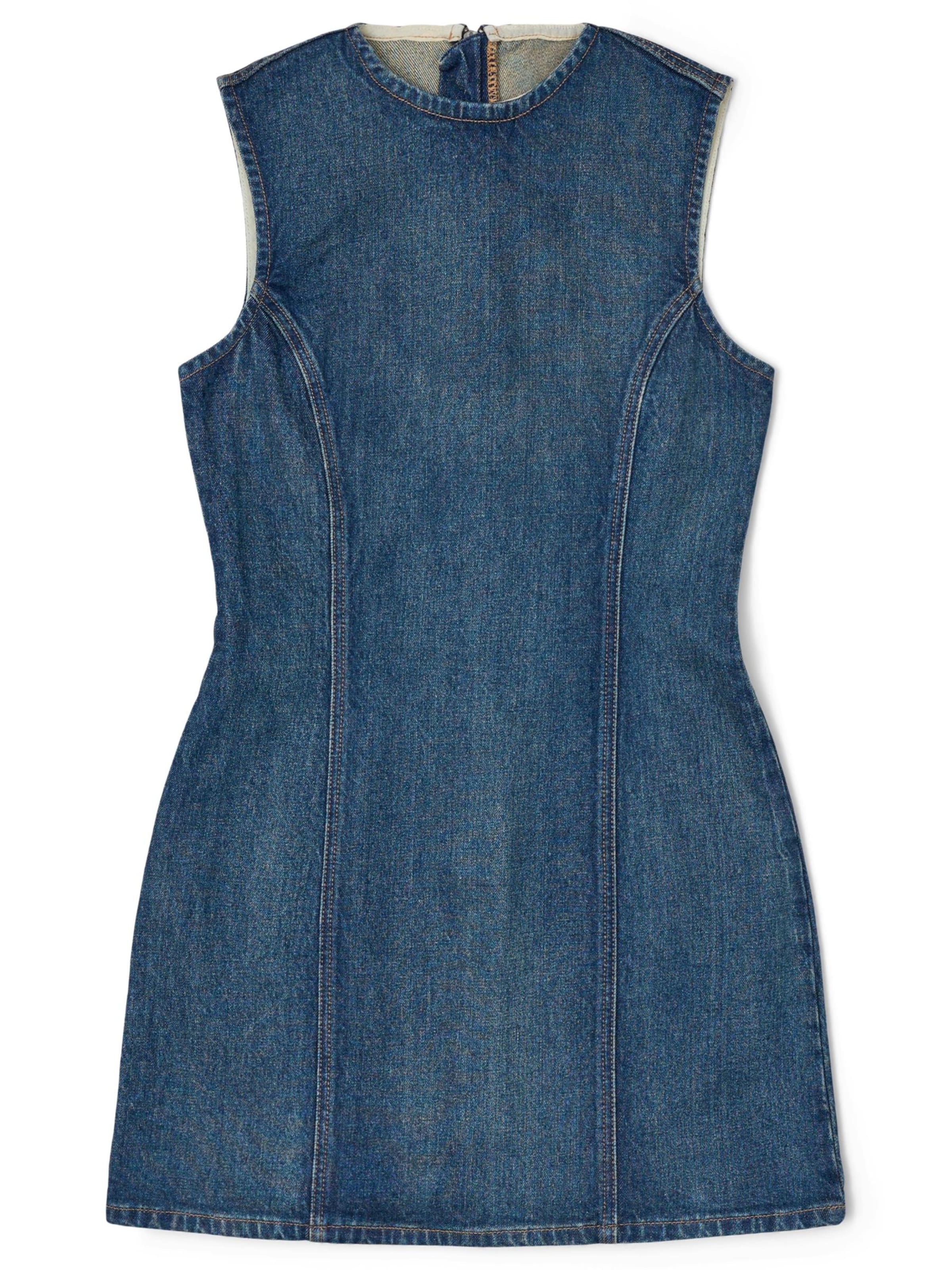 Dr. Denim Jurk 'Calista' in Blauw: voorkant
