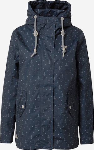 Ragwear Between-Season Jacket 'LENCA MARINA' in Blue: front