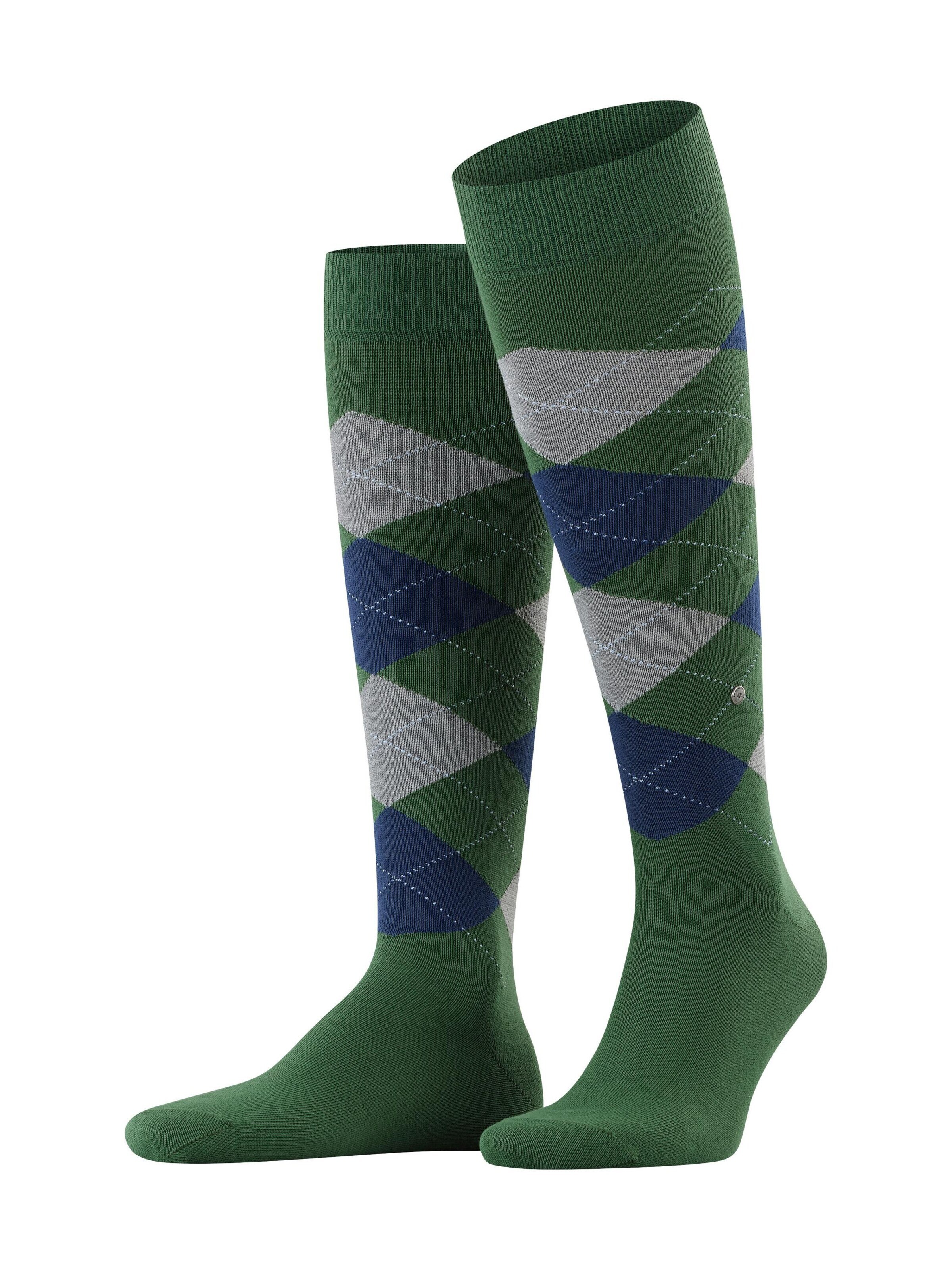 BURLINGTON Knee High Socks 'King' in Green: front