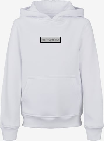 Sweat-shirt 'SIlvester Party Happy People Only' F4NT4STIC en blanc : devant