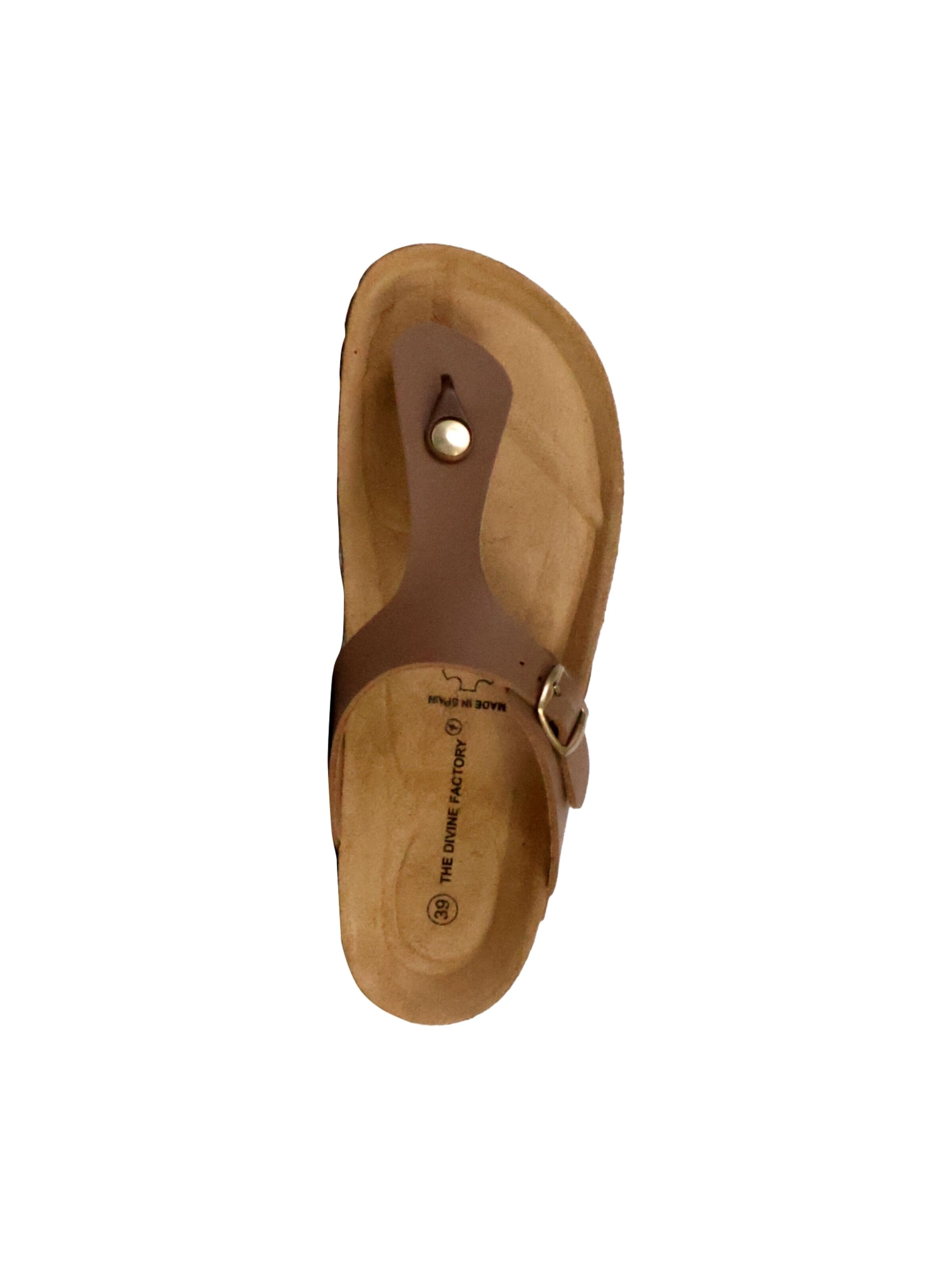 Zoccoletto 'Leder-Pantoletten „Joy“' di The Divine Factory in marrone