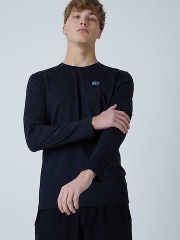 SPORTKIND Funktionsshirt 'Crew Neck Long Sleeve Shirt'‌‌‌‌‌‌‌‌‌‌ in Schwarz: Vorderseite