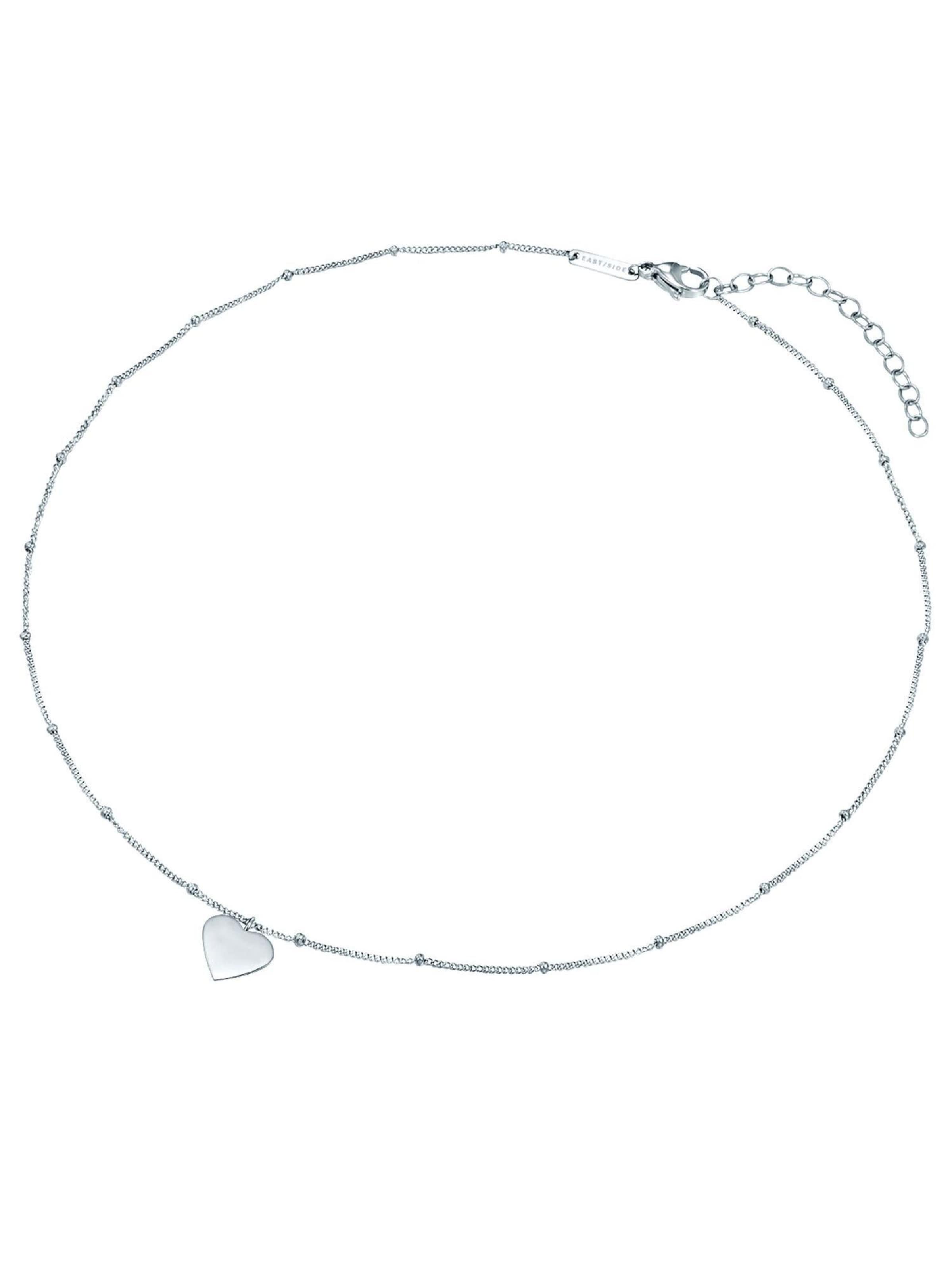 Eastside Necklace in Silver: front