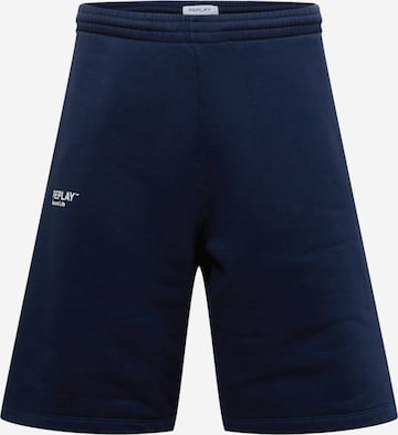 REPLAY Regular Trousers in Blue: front