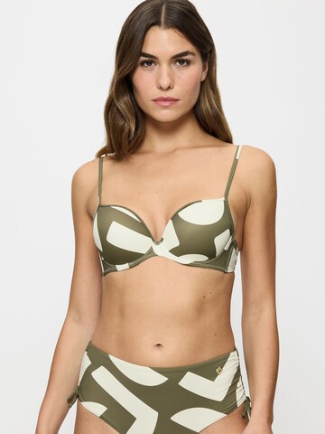 TRIUMPH Bustier Bügel-Bikini-Top ' Summer Allure ' in Grün: Vorderseite