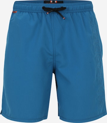Shorts de bain 'Premium' Superdry en bleu : devant