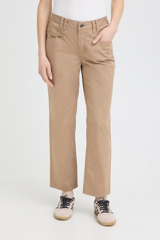 Pulz Regular Broek 'PZEVELYN' in Beige