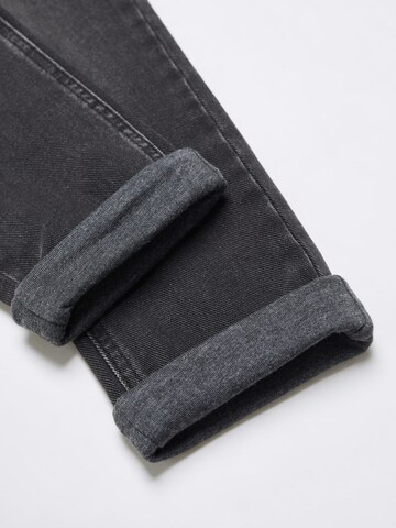 MANGO KIDS Slimfit Jeans 'SANTI' in Zwart