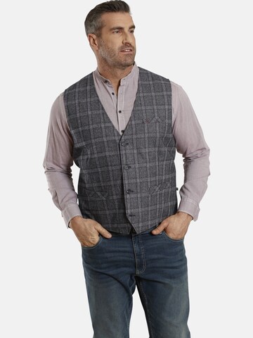 Gilet de costume 'Duke Deans' Charles Colby en gris : devant