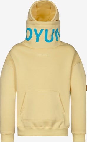 Koyumi Sweatshirt 'Break Your Neck' in Yellow: front