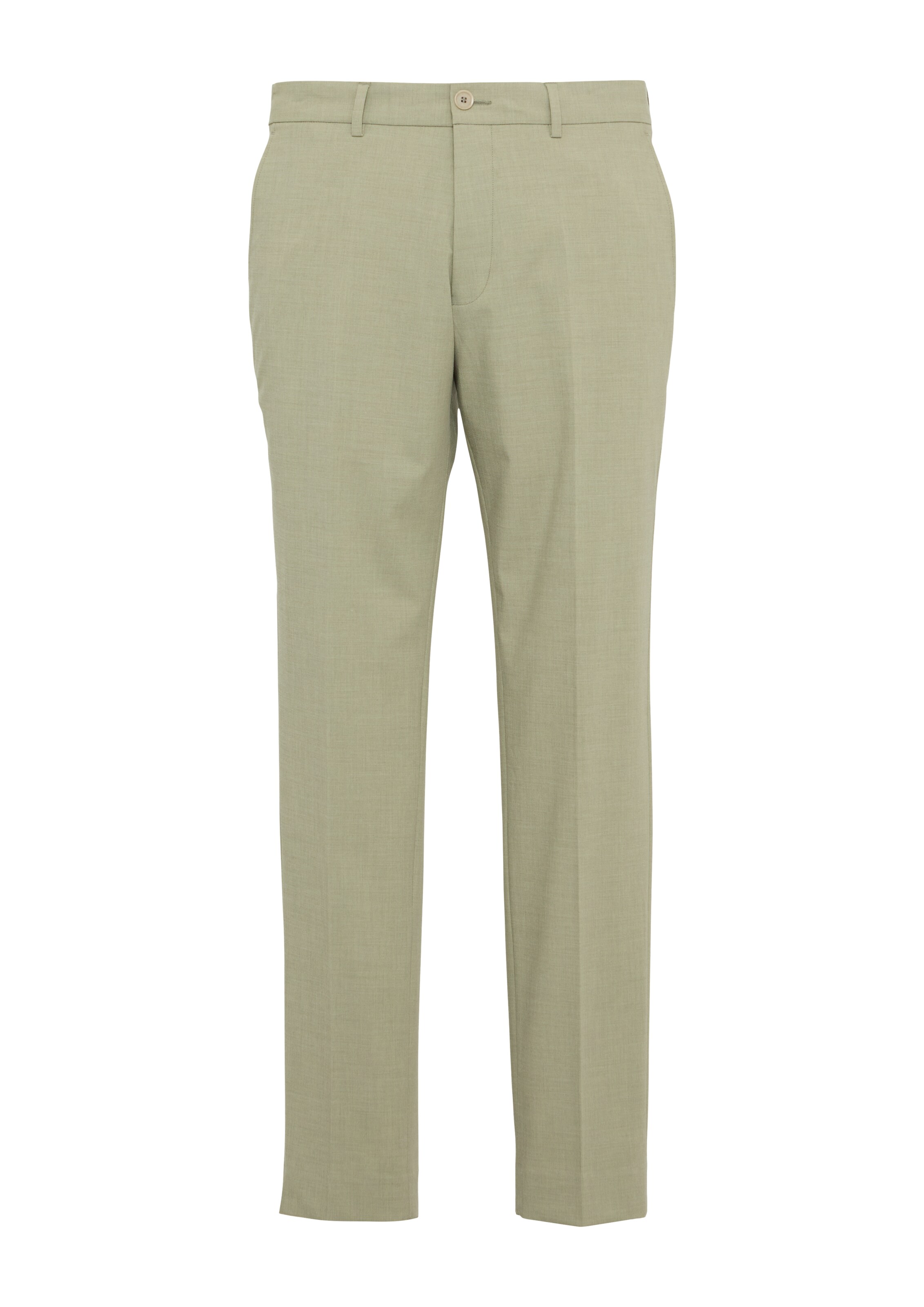 s.Oliver BLACK LABEL Slimfit Pantalon in Groen: voorkant