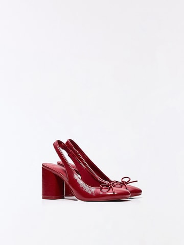 Bershka Sling körömcipők - piros