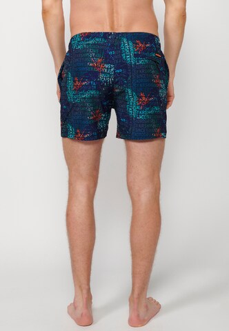 KOROSHI Badeshorts in Blau