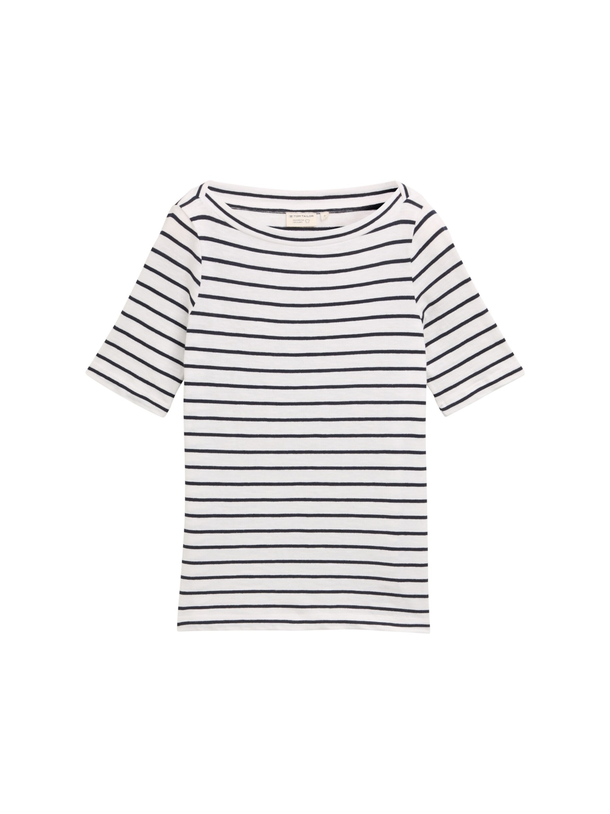 TOM TAILOR T-Shirt in Weiß: Vorderseite