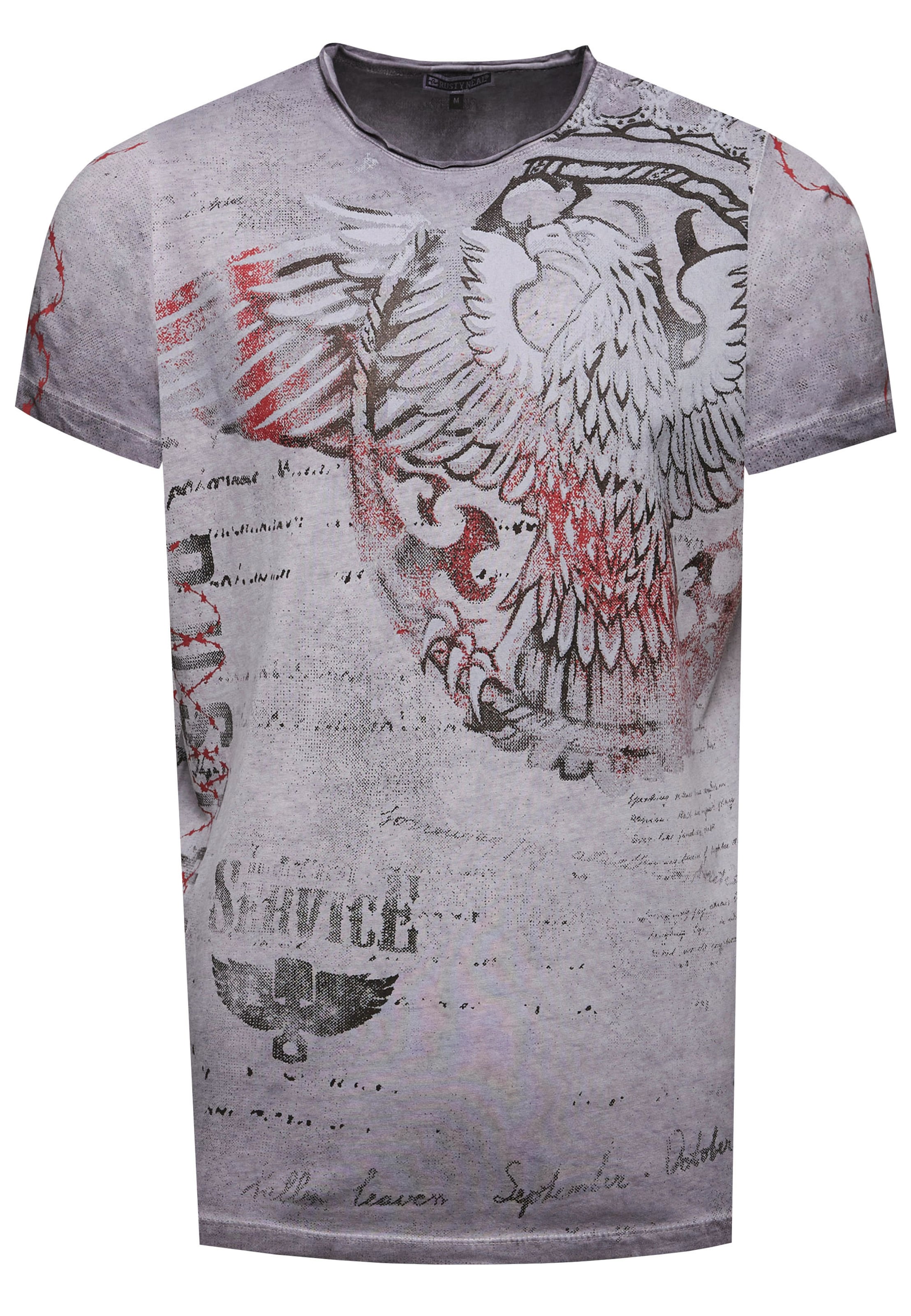 Rusty Neal T-Shirt in Grau: Vorderseite