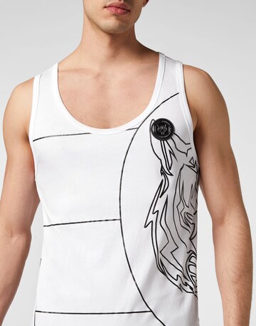 T-Shirt 'Tiger' Plein Sport en blanc