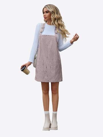 Imily Bela Dungaree skirt in Brown