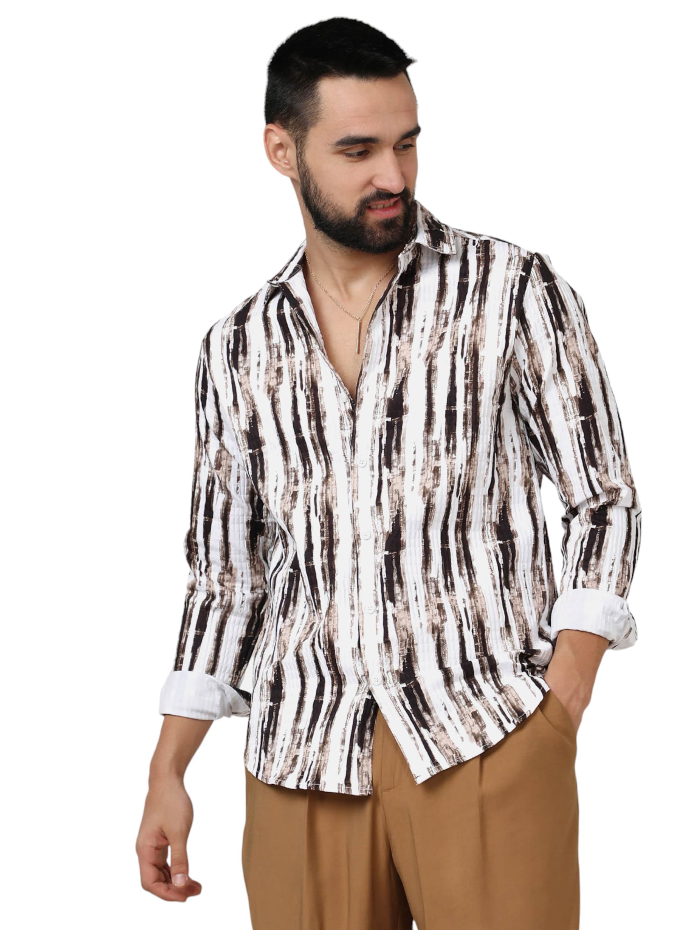 Campus Sutra - Ajuste regular Camisa ' Tyson ' en Mezcla de colores: frente