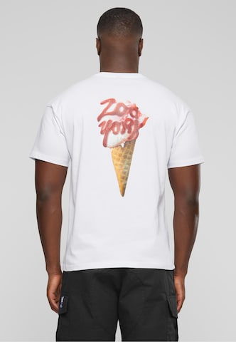 ZOO YORK Shirt 'Icecream' in White: front