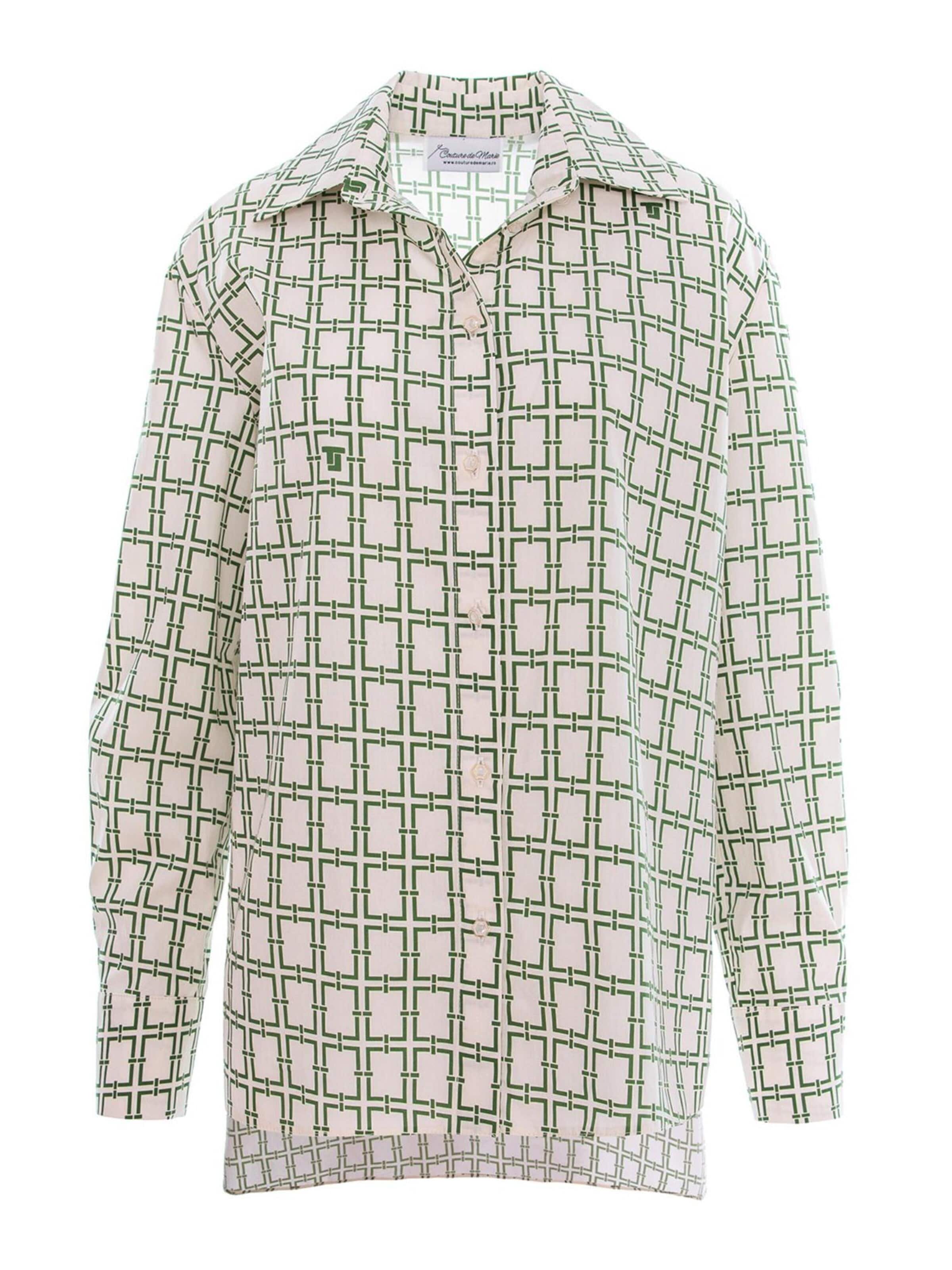 Couture de Marie Oversized shirt 'Petra' in Beige: voorkant