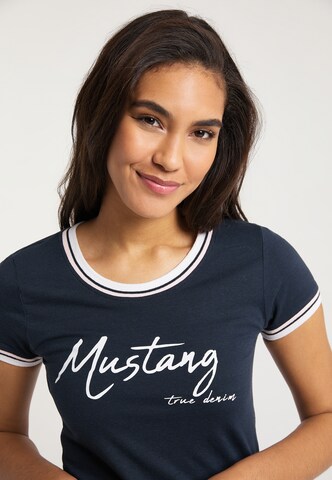 MUSTANG Schlafshirt in Blau